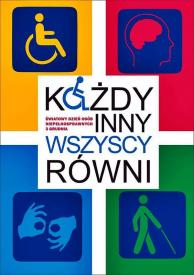 plakat 3 grudnia międzynaorodwy dzień osób niepełnosprawnych